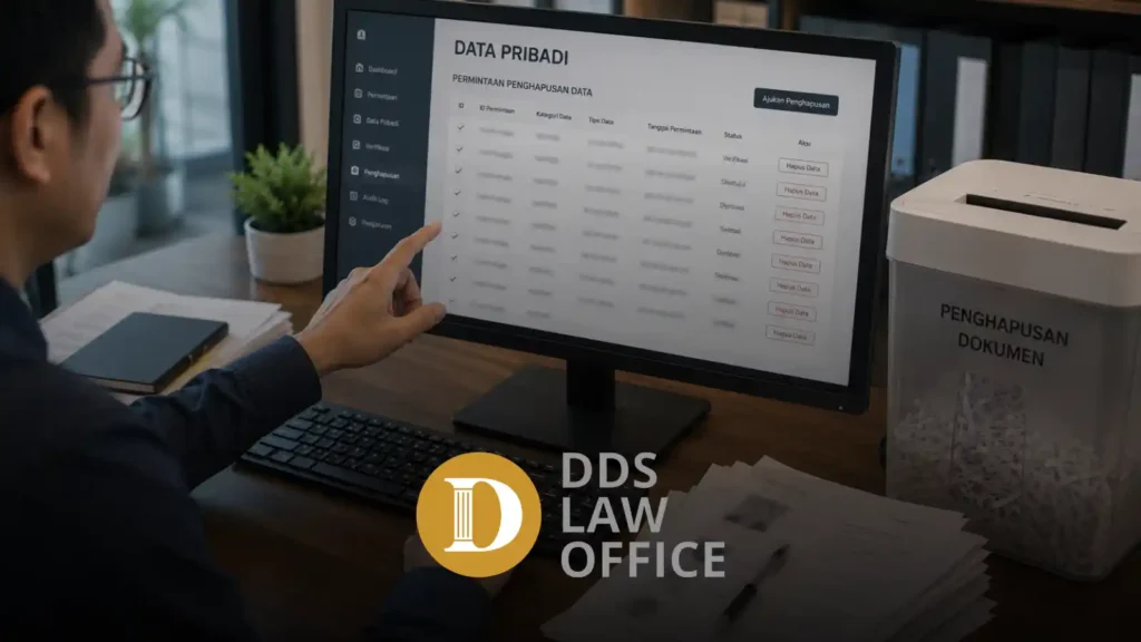 Penghapusan data pribadi perusahaan setelah permintaan subjek data
